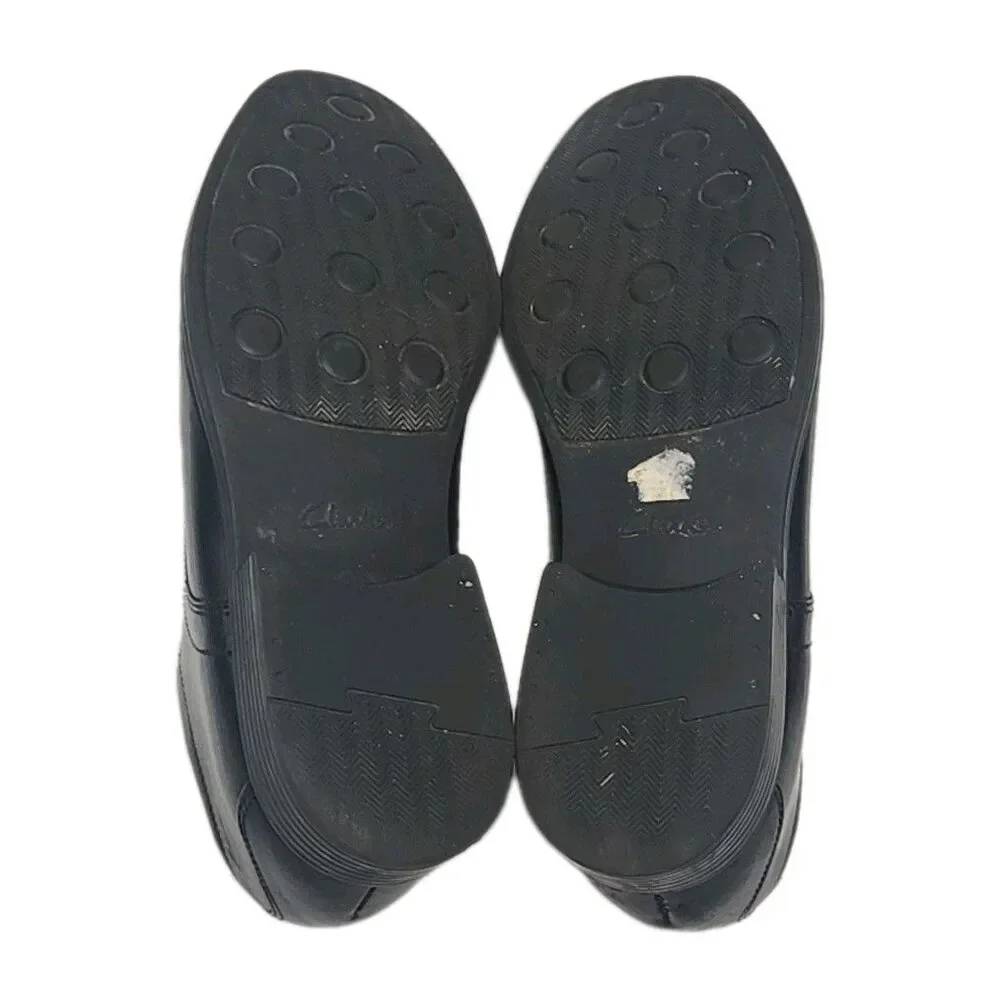 Clarks Collection Dress Shoe Extreme Comfort Oxford Black Leather Men Size 12
